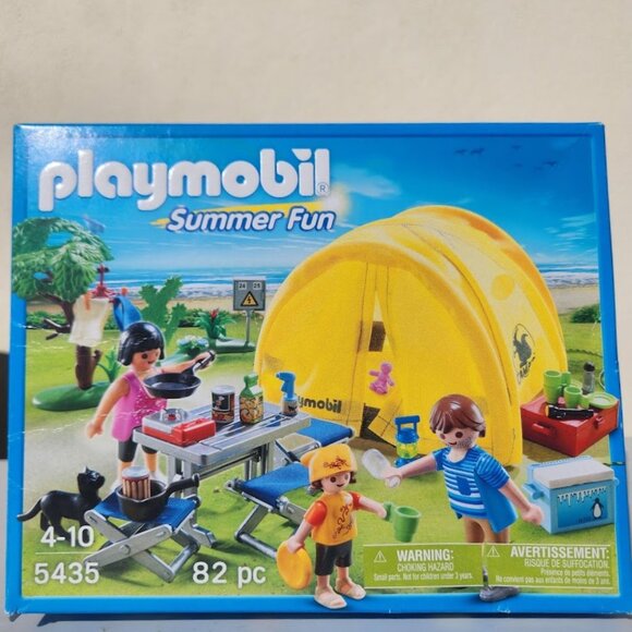 Playmobil Family Camping Set Playset Summer Fun 5435 with Tent Replacement Parts - Picture 10 of 14